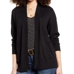 Madewell Bradley Cardigan Sweater in Black Xs
